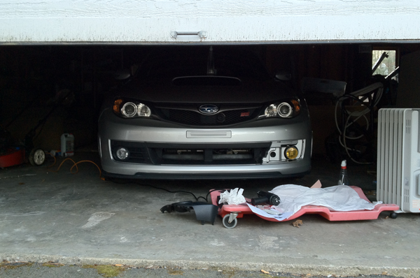 STi creeping in garage